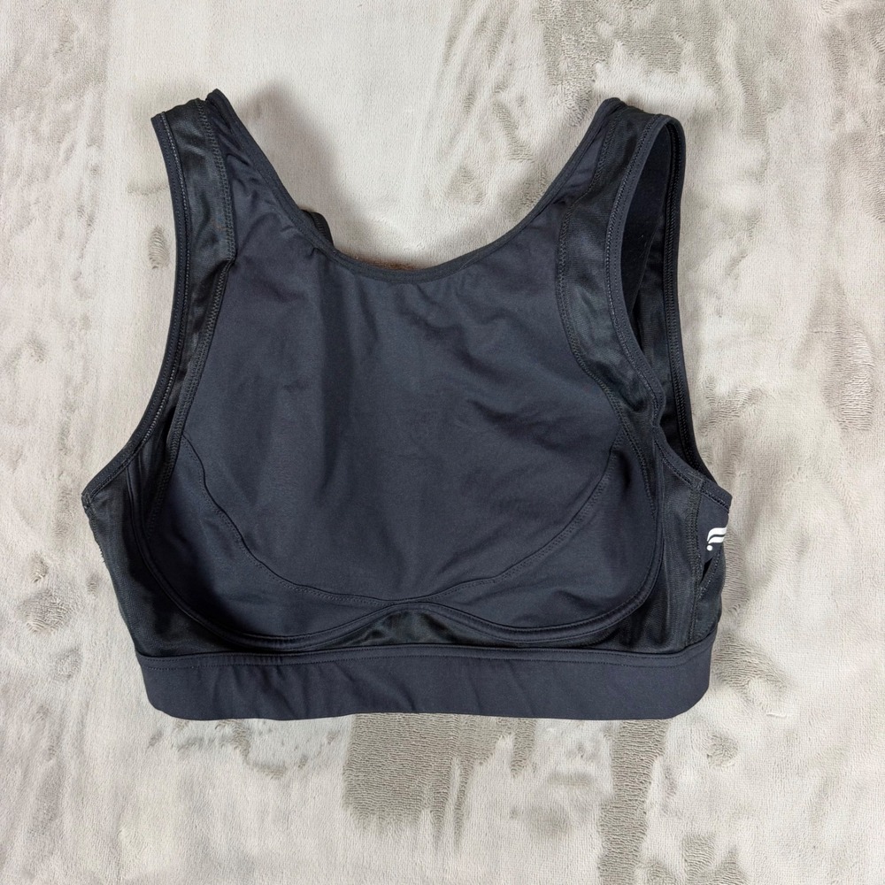 Fabletics Black High Impact Underwire Sports Bra Mesh Back
